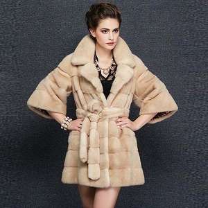 16047 New Real Mink Fur Coat Women Winter Warm Fur Jacket ..